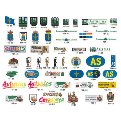 Pegatinas motivos asturianos