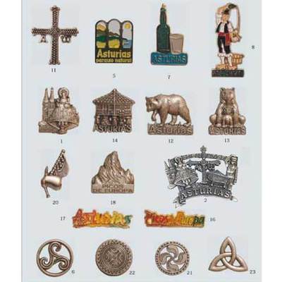 Imanes metal motivos asturianos