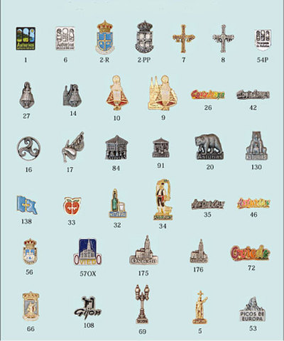 Pins motivos asturianos