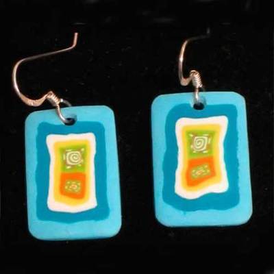 Pendientes colgar pasta fimo