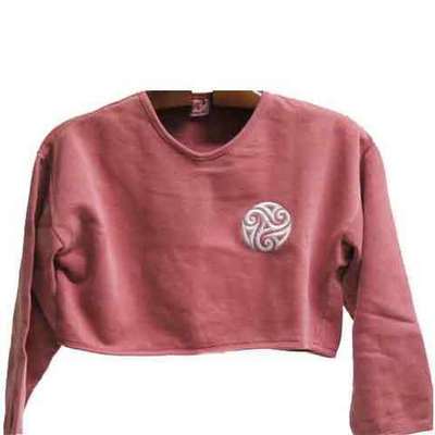  Sudaderas forma recortada -chica - trisquel bordado 