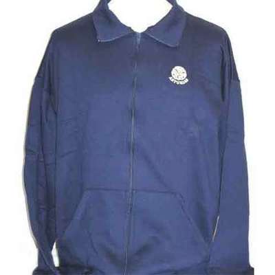  Sudadera azul con cremellera - trisquel bordado 