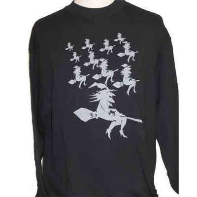  Sudadera negra - brujas 