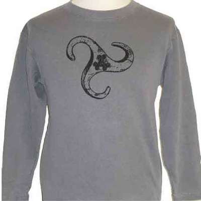  Sudadera gris degradado - motivo trisquel 
