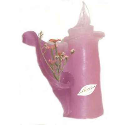Velas cera color granate