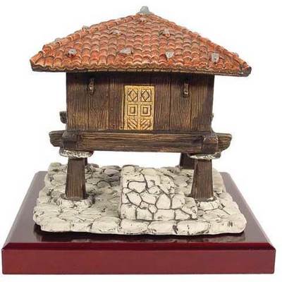 Horreo ceramica base caoba