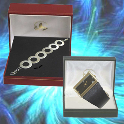 Relojes diseño con circonitas y pulsera de plata