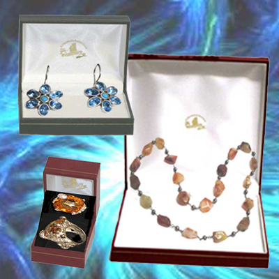 Collar de Carneola , pendientes y anillos de circonitas y piedras naturales