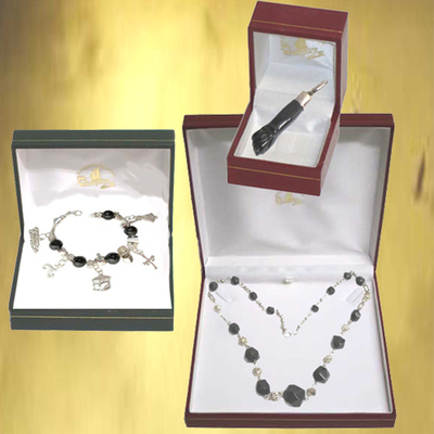 Pulsera de Asturias, Collar bolas facetadas y cigua protectora