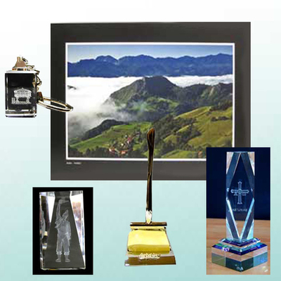 Fotografia original, Portanotas, Monolito, figura y llavero de cristal