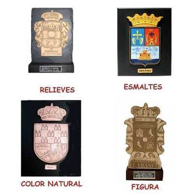 Placas escudos concejos asturianos