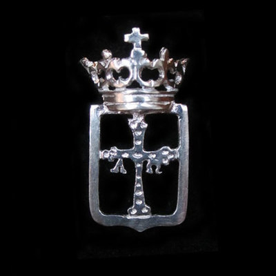 Pins plata escudos de Asturias