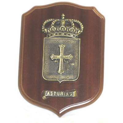 Escudo de Asturias bronce macizo
