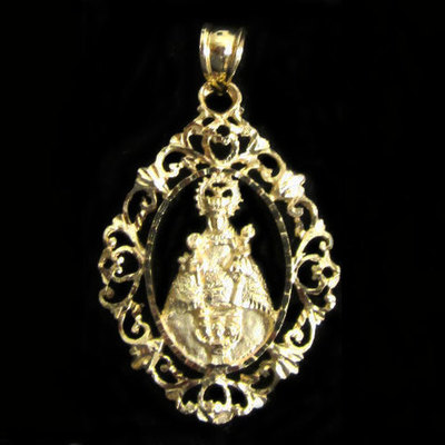 Medalla oro Virgen de Covadonga orla