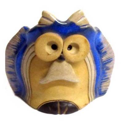 Portalapices buho artesanal
