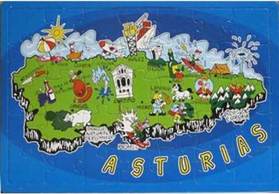 Puzzle mapa de Asturias