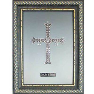 Cuadro Cruz de la Victoria baño de plata pequeño