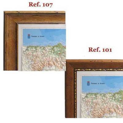 Enmarcacion Mapa de asturias relieve