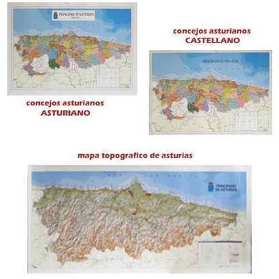 Mapas de asturias concejos y topografico