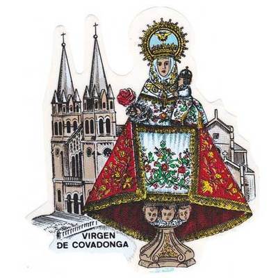 Pegatina Virgen de Covadonga con basílica