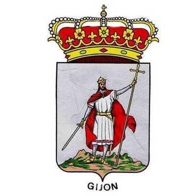 Pegatina Escudo de Gijon