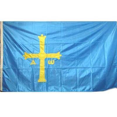 Bandera Asturias cruz bordada oficiales 3.24x2.16 Bandera Asturias cruz bordada oficiales 3.24x2.16