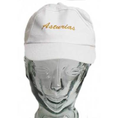 Gorras Asturias bordado - blancas - niños Gorras Asturias bordado - blancas - niños