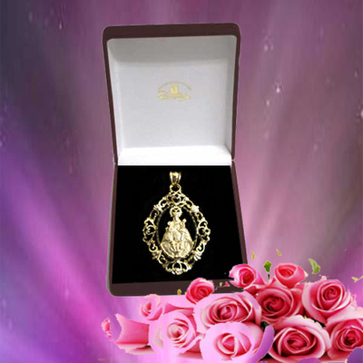 Medalla Virgen de Covadonga orla - oro