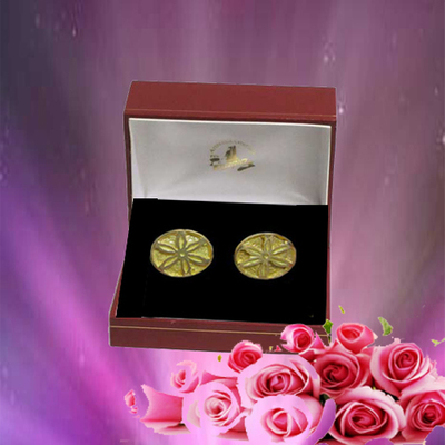 Pendientes flor galana pequeño - oro