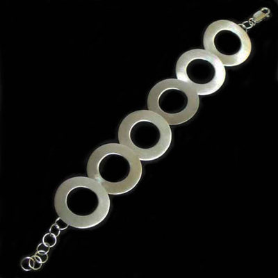 Pulsera plata rodiada diseño Pulsera plata rodiada diseño