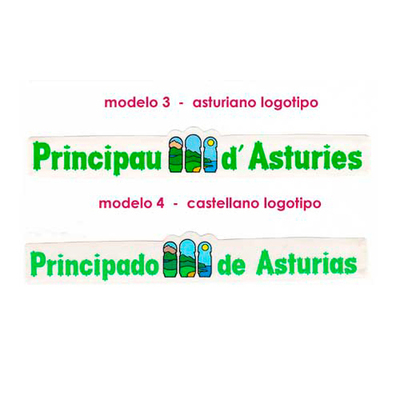Pegatinas Letras principado de Asturias - logotipo