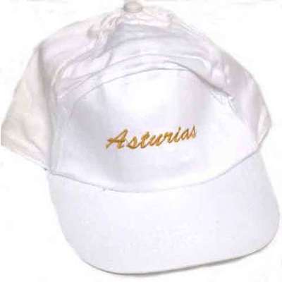 Gorras Asturias bordado - blancas - niños
