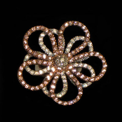 Anillo plata margarita con circonitas Anillo plata margarita con circonitas