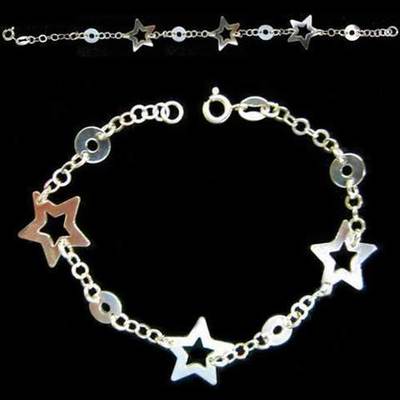 Pulsera plata estrellas Pulsera plata estrellas