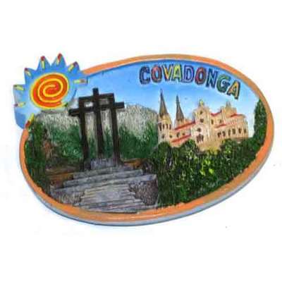  Imán ovalo Covadonga cruces 
