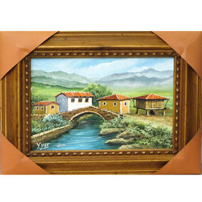 Caserio y hórreos asturianos