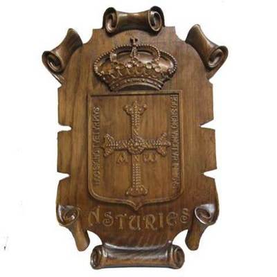 Escudo de Asturias pergamino grande