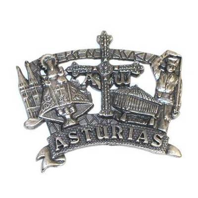Imán metal varios motivos asturianos