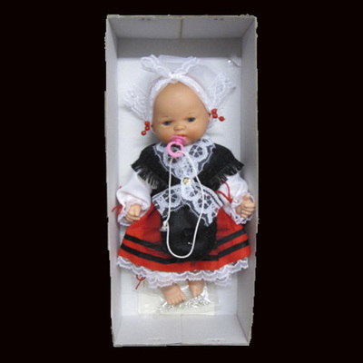 Muñeca asturiana infantil con traje tradicional - Caja