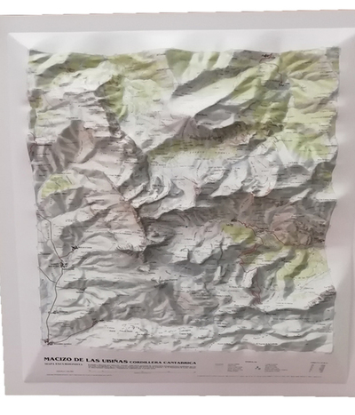 Mapa relieve Macizo de las Ubiñas. Mapa relieve Macizo de las Ubiñas.