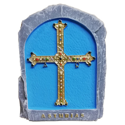 Cruz de la Victoria decorada piedra sobremesa grande