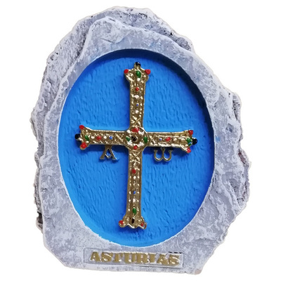 Cruz de la Victoria decorada piedra sobremesa pequeña