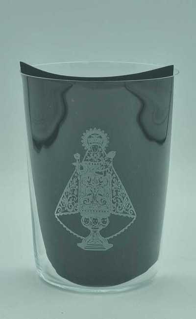 Vaso sidra motivo Virgen de Covadonga Laser Vaso sidra motivo Virgen de Covadonga Laser