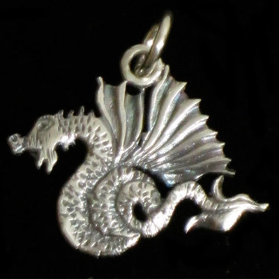 Colgante plata Cuélebre pequeño Colgante plata Cuélebre pequeño
