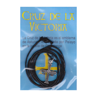 Colgante cordón Cruz Victoria fundición 
