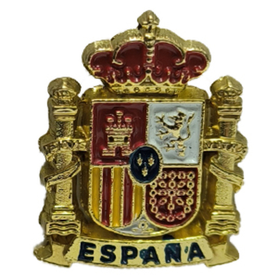 Pin Escudo España color y dorado