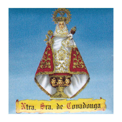 Imán céramica Virgen Covadonga