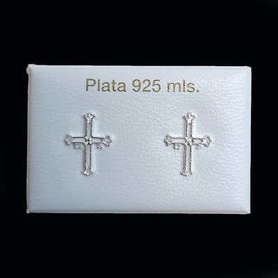 Pendientes Cruz Victoria plata