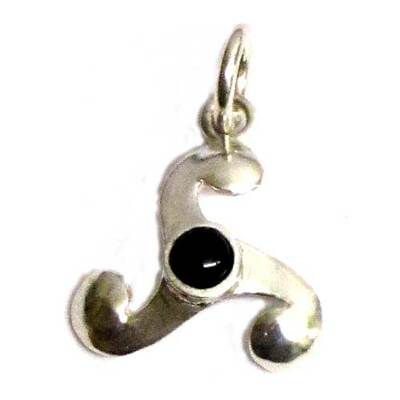 Colgantes plata/azab. Trisquel Punto 