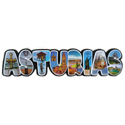 Imán letras Asturias fotos